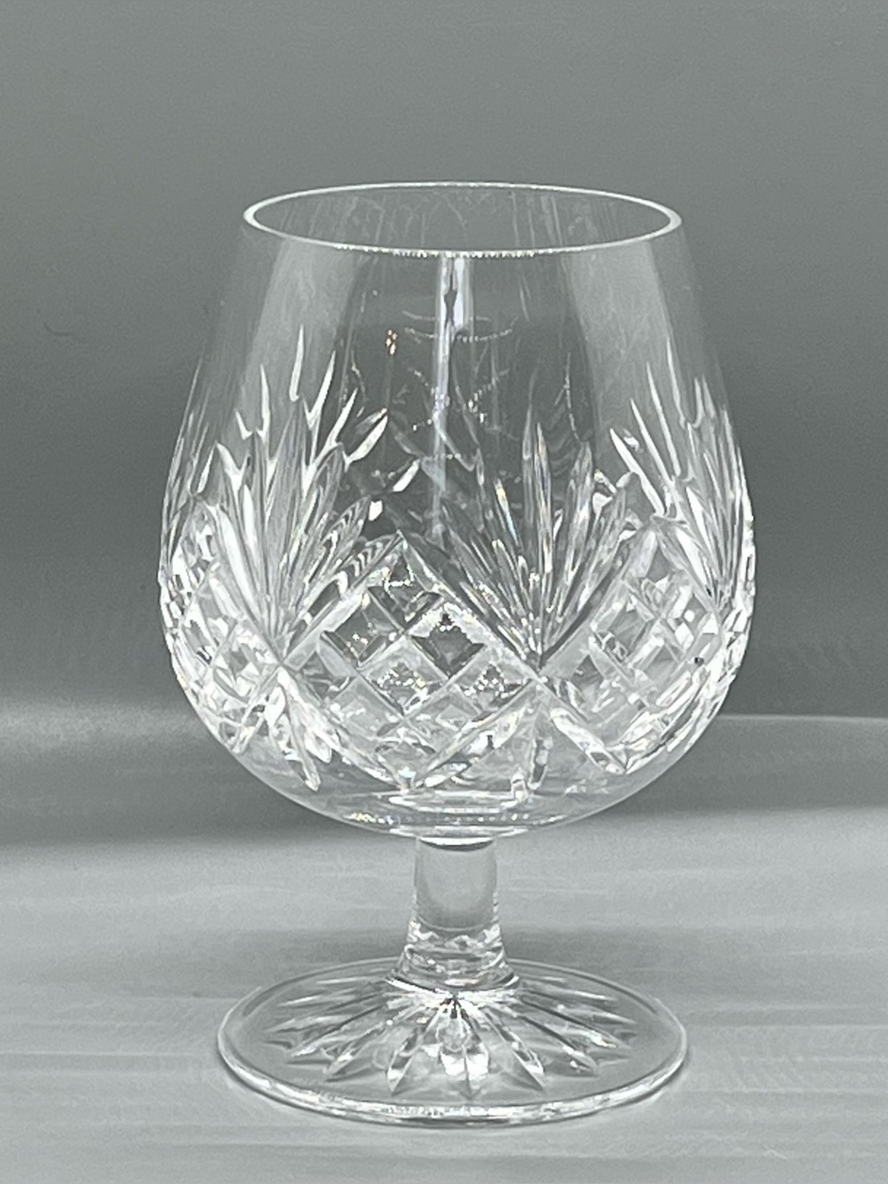 Edinburgh International Crystal Footed Brandy Cognac Snifter Glass 5”
